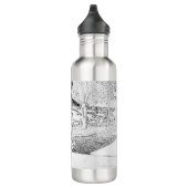 Bouteille D'eau Croquis de skateboard (Droite)