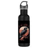 Bouteille D'eau Crow Gothic Funny F-Caw-F Humor Classic Style (Devant)