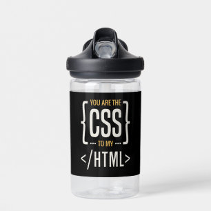 BOUTEILLE D'EAU CSS HTML