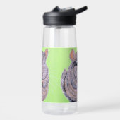 Bouteille D'eau Cudly Chinchilla peinture Water Bottle (Gauche)