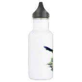 Bouteille D'eau Curieux aquarelle Magpie Oiseau Art (Gauche)