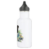 Bouteille D'eau Curieux aquarelle Magpie Oiseau Art (Droite)