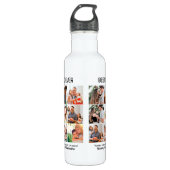 Bouteille D'eau Custom Best Papa Ever Fête des pères 9 Photo Colla (Devant)