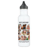 Bouteille D'eau Custom Best Papa Ever Fête des pères 9 Photo Colla (Droite)