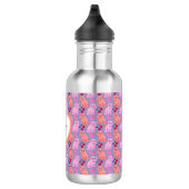 Bouteille D'eau Custom Cute Cat Cherry Floral Pattern (Droite)