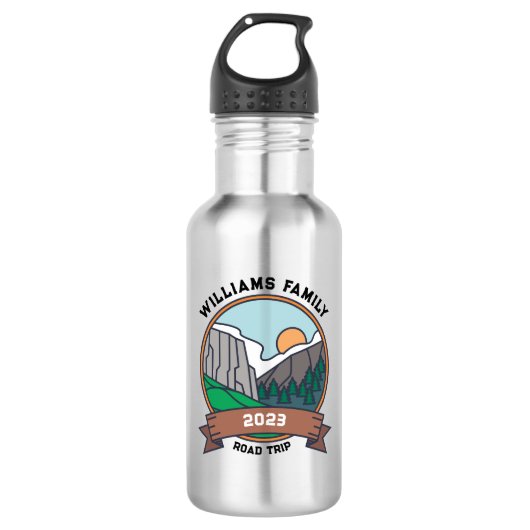 Bouteille D'eau Custom Family Reunion Road Trier Mountain (Devant)