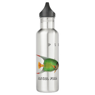 Bouteille D'eau Custom Green Angel Fish Pisces Astrological Sign