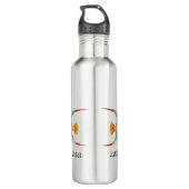 Bouteille D'eau Custom Green Angel Fish Pisces Astrological Sign (Dos)