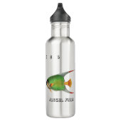 Bouteille D'eau Custom Green Angel Fish Pisces Astrological Sign (Droite)