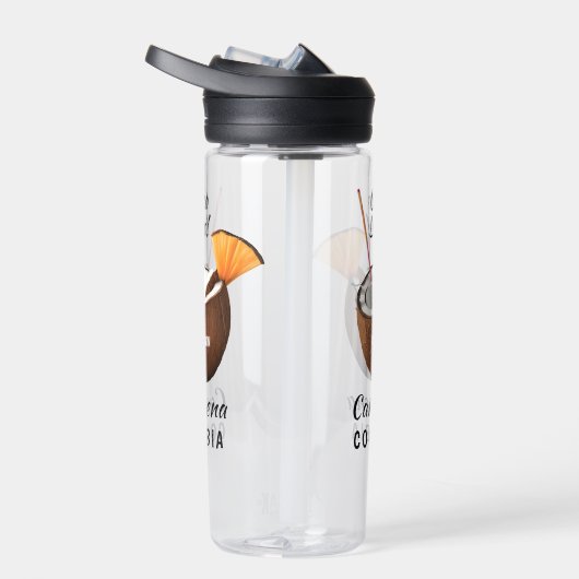 Bouteille D'eau Custom Name & Location Coco Loco (Droite)