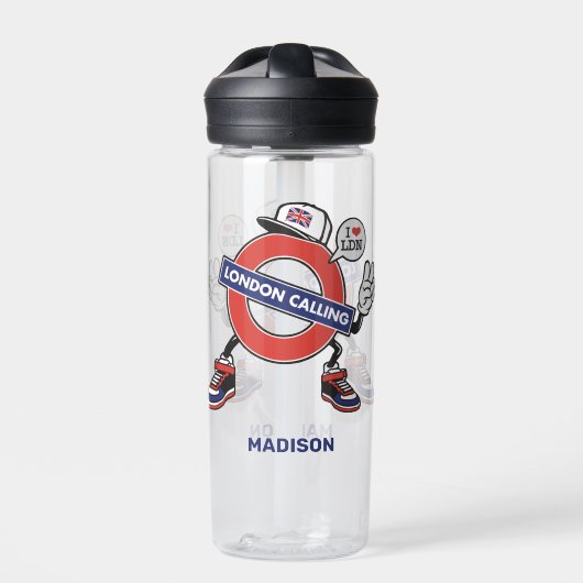 Bouteille D'eau Custom Name London Calling (Extérieur)