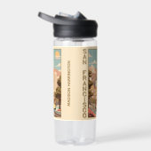 Bouteille D'eau Custom Name Retro San Francisco (Droite)
