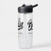 Bouteille D'eau Custom Name / Text Berlin Germany Coordinates (Gauche)