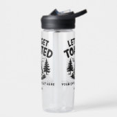 Bouteille D'eau Custom Name & Text Camping (Gauche)