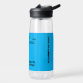 Bouteille D'eau Custom Print Yoga Crew Azure Blue (Gauche)