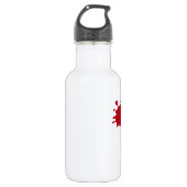 Bouteille D'eau Custom Red Splash Water Bottle 18 oz (Devant)