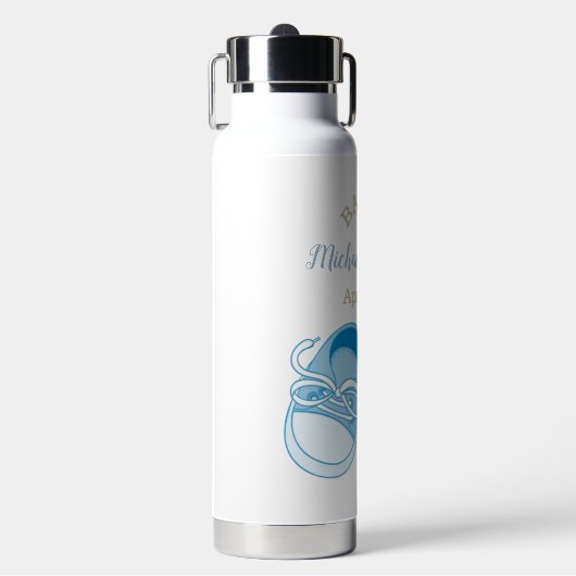 Bouteille D'eau Custom Twin Boys Baby Chaussures Nom (Salle de sport)