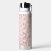 Bouteille D'eau Customizable Water Bottle, Pink Floral Design (Arrière)