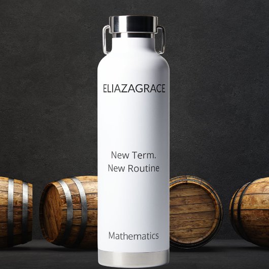 Bouteille D'eau Customized DIY Classic Cute Funny Teacher Reset 