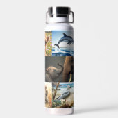 Bouteille D'eau Cute Animals and Pets Artistic Photo Collage (Arrière)