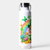 Bouteille D'eau Cute arc-en-ciel Leprechaun avec or (Avant)