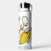 Bouteille D'eau Cute bananes nom personnalisé (Arrière)
