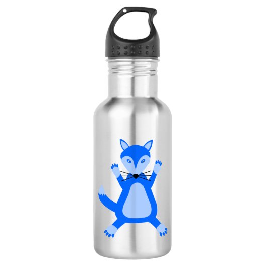 Bouteille D'eau Cute Blue Baby Boy Fox (Devant)