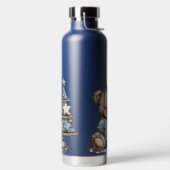 BOUTEILLE D'EAU CUTE BLUE HOLIDAY WINTER TEDDY BEARS (Droite)