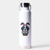 Bouteille D'eau Cute Bunny Ear Saint Bernard Dog Easter Egg Owner  (Avant)