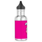 Bouteille D'eau Cute Bunny with Glasses Blowing Bubble Gum (Gauche)