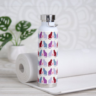Bouteille D'eau Cute Chats et Coeurs Motif