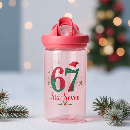 Bouteille D'eau Cute Christmas Meme Six Seven 67 6 7 Holiday