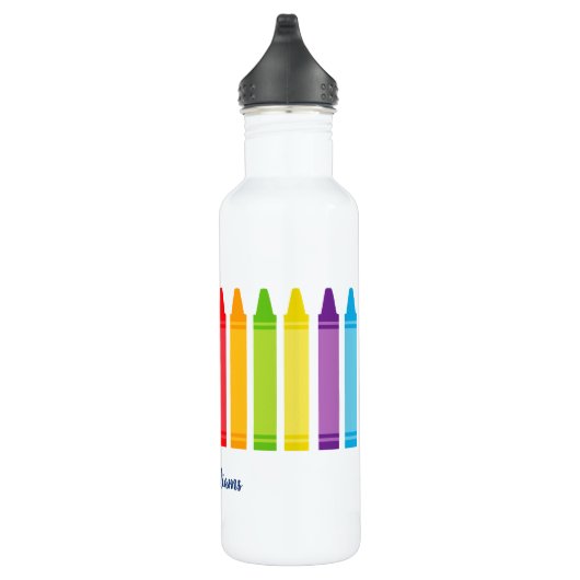 Bouteille D'eau Cute Crayon Enseignant élémentaire sur mesure (Droite)