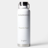 Bouteille D'eau Cute Custom Subject Teacher Insulated  (Plage)