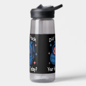 Bouteille D'eau Cute “Did You Pack Your Brain Today?” Brain Pun (Gauche)