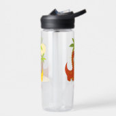 Bouteille d'eau Cute Dinosaur avec nom personnalis (Gauche)