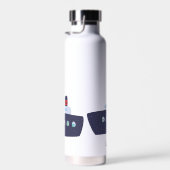 Bouteille D'eau Cute dinosaure bateau croisière Retour à l'école d (Plage)