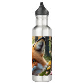 Bouteille D'eau Cute Fox avec arc vert et rose (Droite)