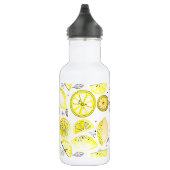 Bouteille D'eau Cute Fraîche Citrus Citron Été Doodle Jaune Grand (Droite)