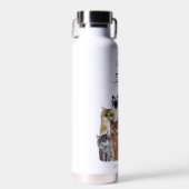 Bouteille D'eau Cute Funny Chat 'Crazy CAT Lady' (Avant)