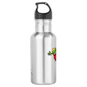 Bouteille D'eau Cute grenouille dans une chaussette rouge saut de  (Dos)