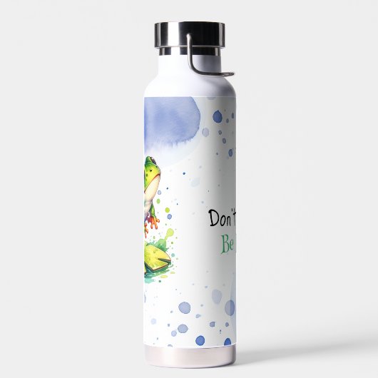Bouteille D'eau Cute Grenouille Whimsical | Funny Toad Pun (Gauche)