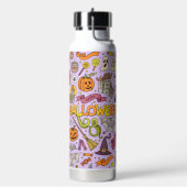 Bouteille D'eau Cute Halloween Doodle Pattern (Gym)