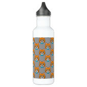 Bouteille D'eau Cute Happy Ginger Cat avec Papillon (Gauche)