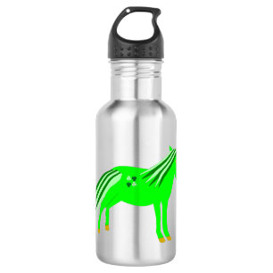 Bouteille D'eau Cute Irish Green et Gold Unicorn
