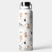 Bouteille D'eau Cute Jungle Rainforest Animaux Motif (Plage)