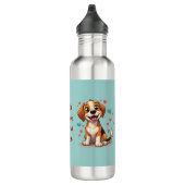 Bouteille D'eau Cute Kawaii Beagle avec Coeurs Jouer Chien (Droite)