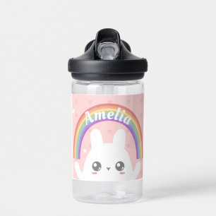 Bouteille D'eau Cute Kawaii Bunny et Rainbow Personnalisé