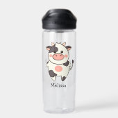 Bouteille D'eau Cute Kawaii Conviviale Vache (Arrière)