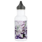 Bouteille D'eau Cute Kitten dans les buissons, violet art abstrait (Gauche)